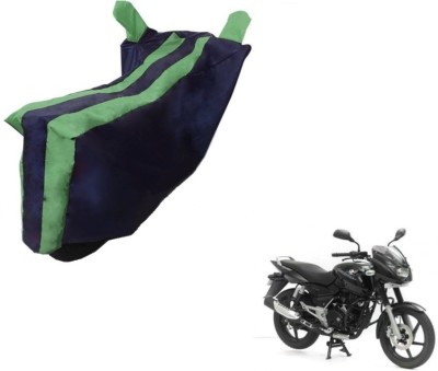 Flipkart SmartBuy Two Wheeler Cover for Bajaj(Pulsar 180 DTS-i, Black, Green)