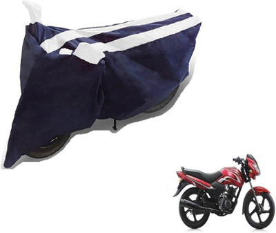 MOCKHE Two Wheeler Cover for TVS(Sport, Black, White)