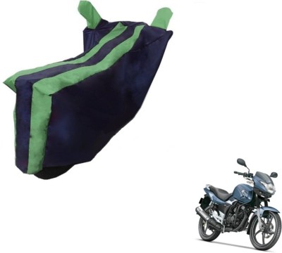 MOCKHE Two Wheeler Cover for Suzuki(GS 150R, Black, Green)