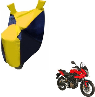 MOCKHE Two Wheeler Cover for Bajaj(Pulsar AS 150, Black, Yellow)