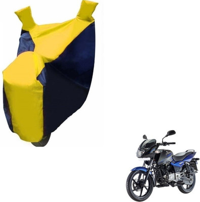 MOCKHE Two Wheeler Cover for Bajaj(Pulsar 150 DTS-i, Black, Yellow)