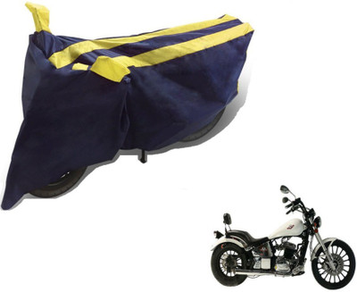 MOCKHE Two Wheeler Cover for FAB Regal Raptor(Daytona 350, Black, Yellow)