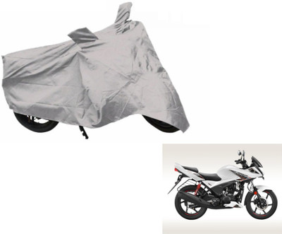 MOCKHE Two Wheeler Cover for Hero(Ignitor, Silver)