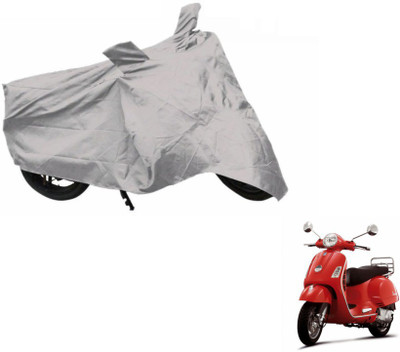 Flipkart SmartBuy Two Wheeler Cover for Piaggio(Vespa LX, Silver)