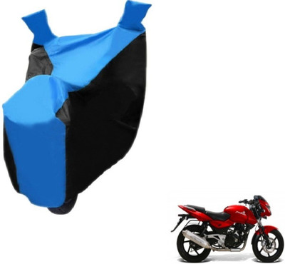 MOCKHE Two Wheeler Cover for Bajaj(Pulsar, Black, Blue)