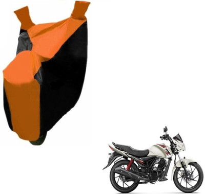 MOCKHE Two Wheeler Cover for Suzuki(Sling Shot, Black, Orange)