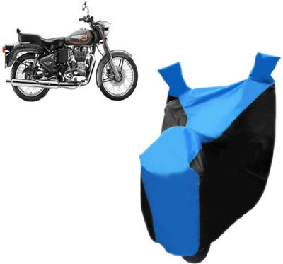 Auto Age Two Wheeler Cover for Royal Enfield(Bullet 500, Blue)