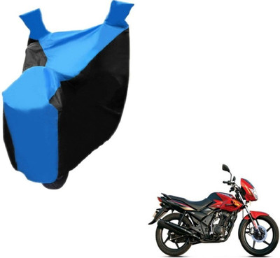 Flipkart SmartBuy Two Wheeler Cover for TVS(Flame DS 125, Black, Blue)
