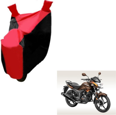 MOCKHE Two Wheeler Cover for Hero(Hunk, Black, Red)