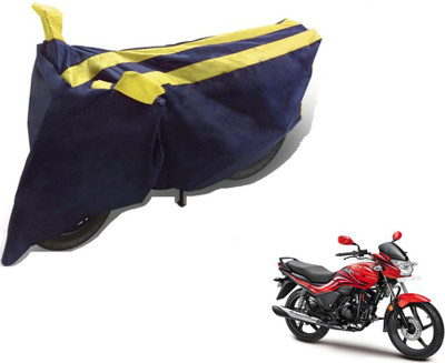 MOCKHE Two Wheeler Cover for Hero(Passion Xpro, Black, Yellow)