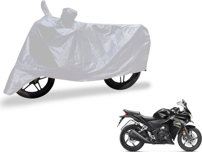 MOCKHE Two Wheeler Cover for Honda(CBR 250R, Silver)