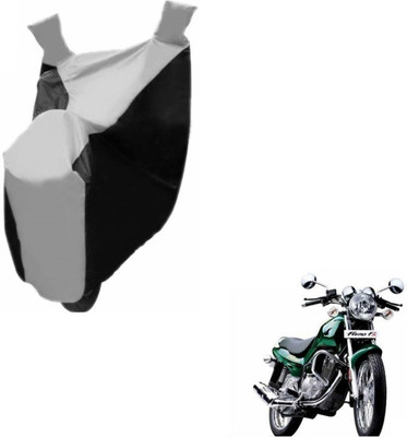 MOCKHE Two Wheeler Cover for TVS(Fiero F2, Black, Silver)