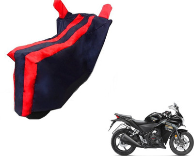 MOCKHE Two Wheeler Cover for Honda(CBR 250R, Black, Red)