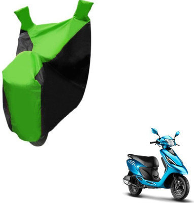 MOCKHE Two Wheeler Cover for TVS(Zest, Black, Green)