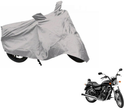 MOCKHE Two Wheeler Cover for Royal Enfield(Thunderbird 350, Silver)