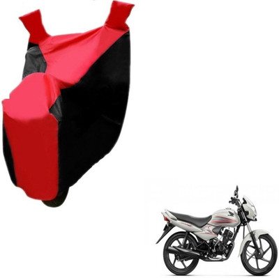 MOCKHE Two Wheeler Cover for Honda(Dream Neo, Black, Red)