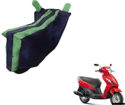 Flipkart SmartBuy Two Wheeler Cover for Suzuki(Let's, Black, Green)