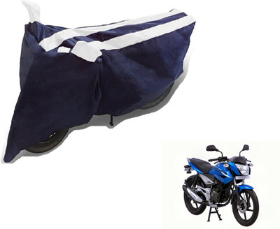 MOCKHE Two Wheeler Cover for Bajaj(XCD 125cc, Black, White)