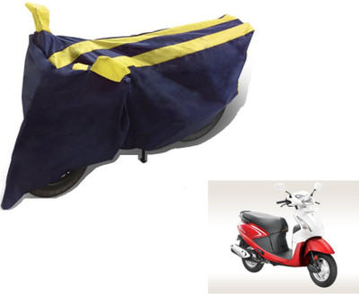 MOCKHE Two Wheeler Cover for Hero(Pleasure, Black, Yellow)