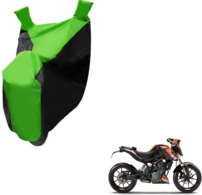 MOCKHE Two Wheeler Cover for KTM(Duke 200, Black, Green)