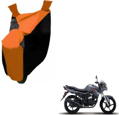 MOCKHE Two Wheeler Cover for Yamaha(SZ-S, Black, Orange)