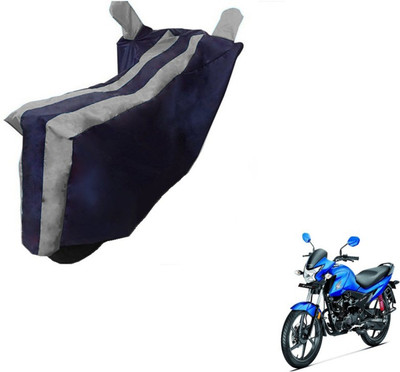 MOCKHE Two Wheeler Cover for Honda(Livo, Black, Silver)