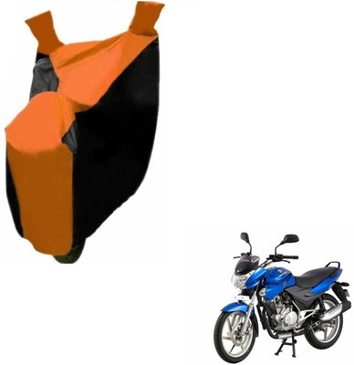 Flipkart SmartBuy Two Wheeler Cover for Bajaj(Discover 150 s, Black, Orange)