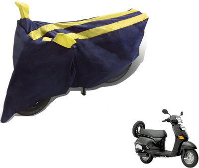 MOCKHE Two Wheeler Cover for Honda(Black, Yellow)