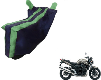 MOCKHE Two Wheeler Cover for Suzuki(Bandit, Black, Green)