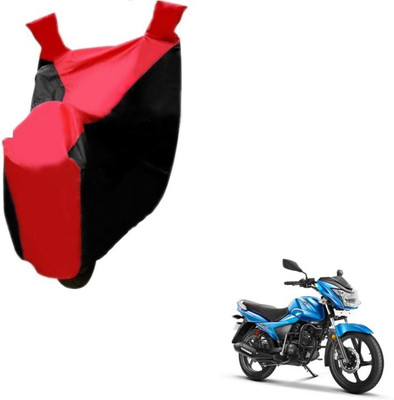 Flipkart SmartBuy Two Wheeler Cover for TVS(Victor GLX, Black, Red)