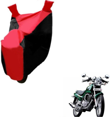 MOCKHE Two Wheeler Cover for TVS(Fiero F2, Black, Red)