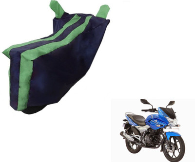MOCKHE Two Wheeler Cover for Bajaj(Discover 150 f, Black, Green)