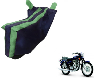 MOCKHE Two Wheeler Cover for Royal Enfield(Electra Delux, Black, Green)