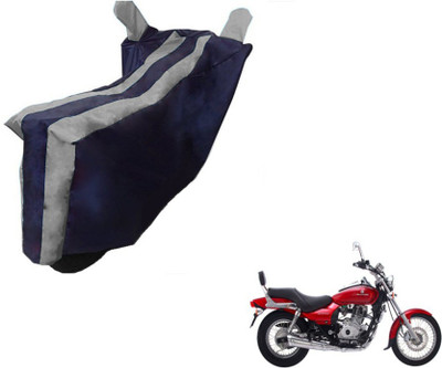 MOCKHE Two Wheeler Cover for Bajaj(Avenger 220 DTS-i, Black, Silver)