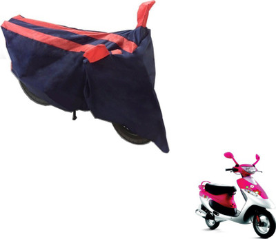 Flipkart SmartBuy Two Wheeler Cover for TVS(Scooty Pep+, Black, Orange)