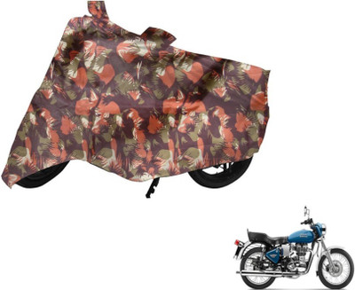 MOCKHE Two Wheeler Cover for Royal Enfield(Electra Delux, Multicolor)