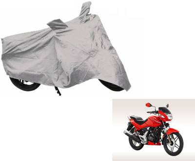 MOCKHE Two Wheeler Cover for Hero(CBZ, Silver)