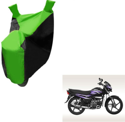 MOCKHE Two Wheeler Cover for Hero(Super Splendor, Black, Green)