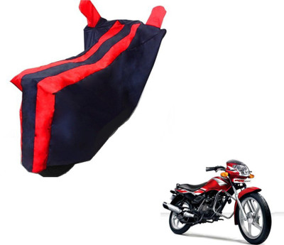 MOCKHE Two Wheeler Cover for TVS(Star Sport, Black, Red)