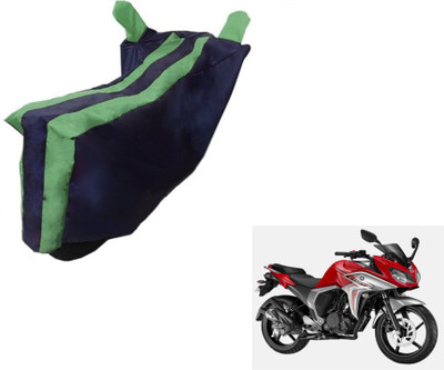MOCKHE Two Wheeler Cover for Yamaha(Fazer, Black, Green)