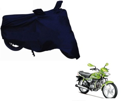 MOCKHE Two Wheeler Cover for Hero(HF Deluxe, Blue)