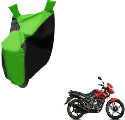 Flipkart SmartBuy Two Wheeler Cover for TVS(Flame DS 125, Black, Green)