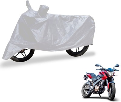 MOCKHE Two Wheeler Cover for Bajaj(Pulsar 200 NS DTS-i, Silver)