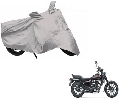 MOCKHE Two Wheeler Cover for Bajaj(Avenger 220 Street, Silver)