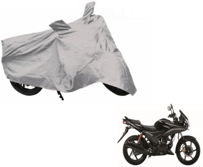 MOCKHE Two Wheeler Cover for Honda(CBF Stunner, Silver)