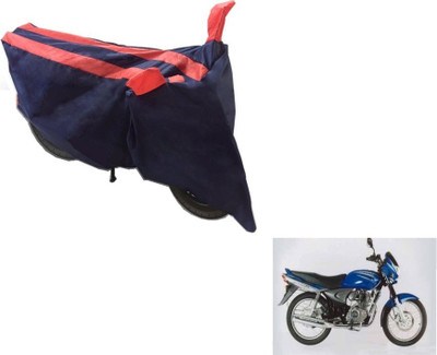 MOCKHE Two Wheeler Cover for Bajaj(Black, Orange)