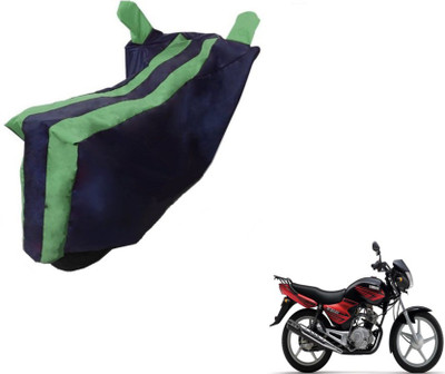 MOCKHE Two Wheeler Cover for Yamaha(YBR 125, Black, Green)