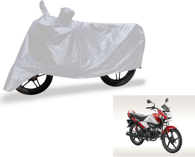 MOCKHE Two Wheeler Cover for Hero(Splendor I Smart, Silver)
