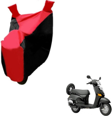 MOCKHE Two Wheeler Cover for Honda(Black, Red)