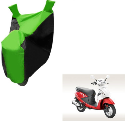 MOCKHE Two Wheeler Cover for Hero(Pleasure, Black, Green)